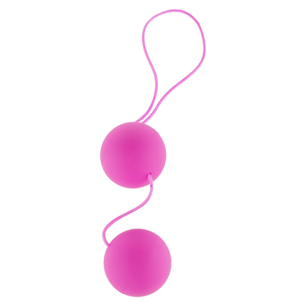 Bile Vaginale Toy Joy Funky Love Balls Roz - Stimulare Punct G cu Suprafata Catifelata