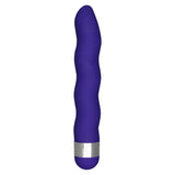 Vibrator ToyJoy Funky Wave - Mov, 18 cm - sistem de operare cu twist-cap, vibratii silentioase - design ondulat in valuri cu culori vibrante