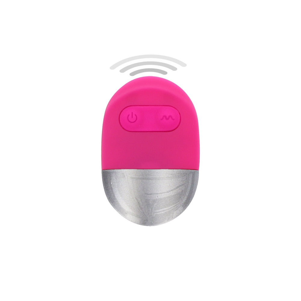 Ou Vibrator cu Telecomanda ToyJoy Funky Remote Egg - Stimulare Intensa si Silicon Moale, Roz