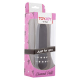 Vibrator Clasic Mic ToyJoy Diamond Petit Vibe - Negru, 11 cm - operare simply cu sistem twist-cap - detalii decorative cu strasuri, rezistent la apa - dimensiuni compacte si confortabile