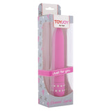 Vibrator Clasic ToyJoy Diamond Superb Vibe - Roz, 15.5 cm - operare simply cu sistem twist-cap - detalii decorative cu strasuri - dimensiuni compacte si confortabile