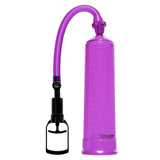 Pompa Pentru Penis ToyJoy Manpower - 23 cm, Mov - gradat in centimetri pentru a monitoriza progresul - maner ergonomic cu valva de eliberare rapida