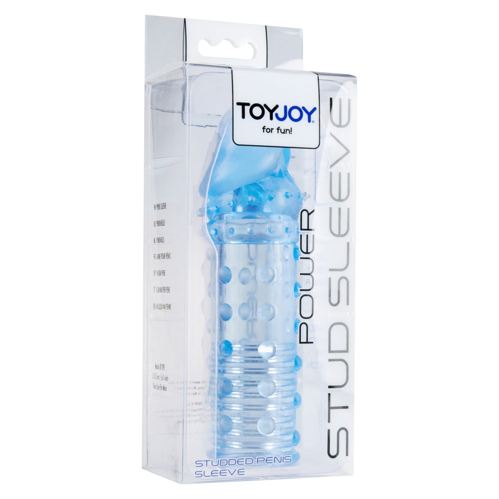 Sleeve Penis ToyJoy Manpower Power Stud - Stimulare Intensa, Design Flexibil si Confortabil, Albastru