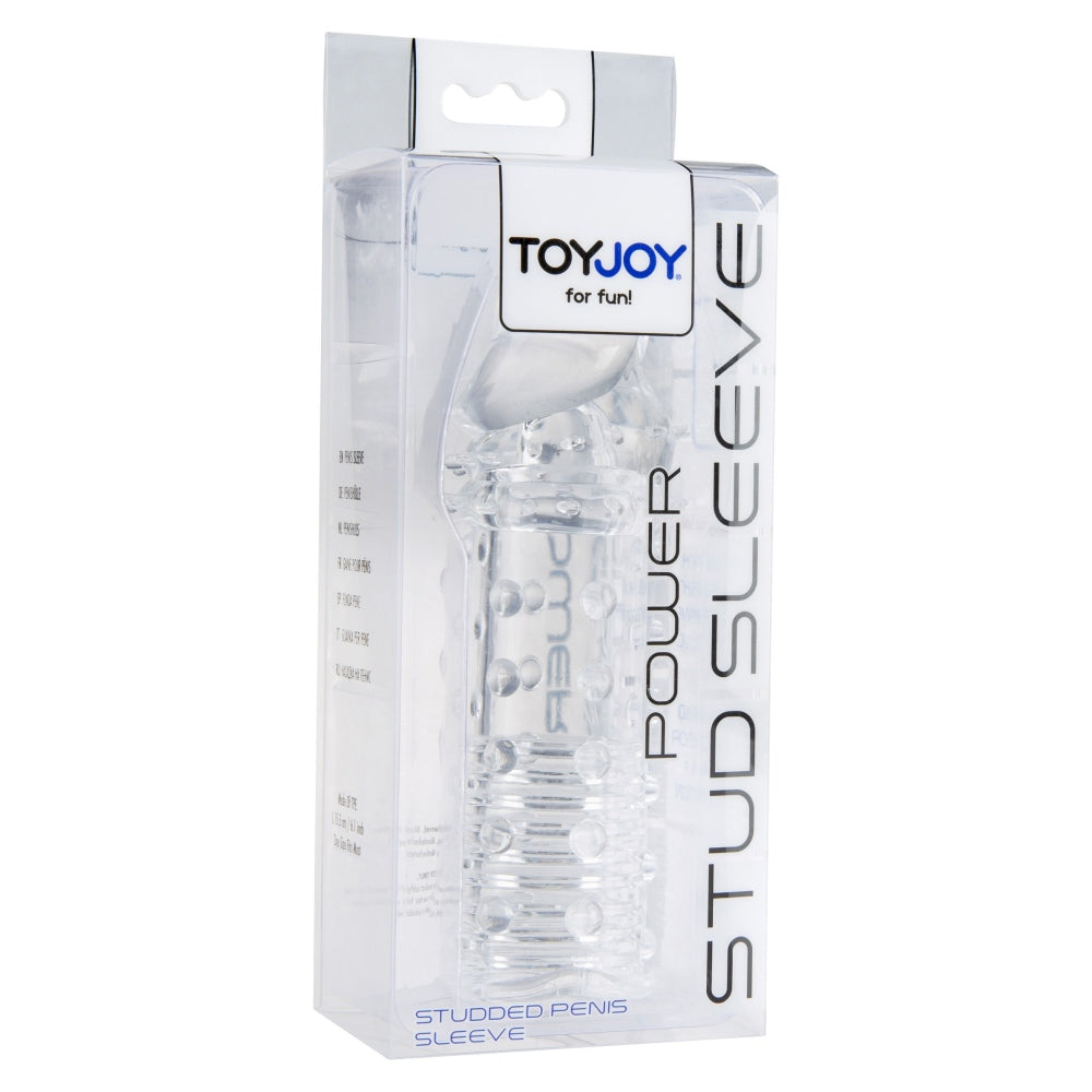Sleeve Penis ToyJoy Manpower Power Stud - Stimulare Intensa, Design Flexibil si Confortabil, Transparent