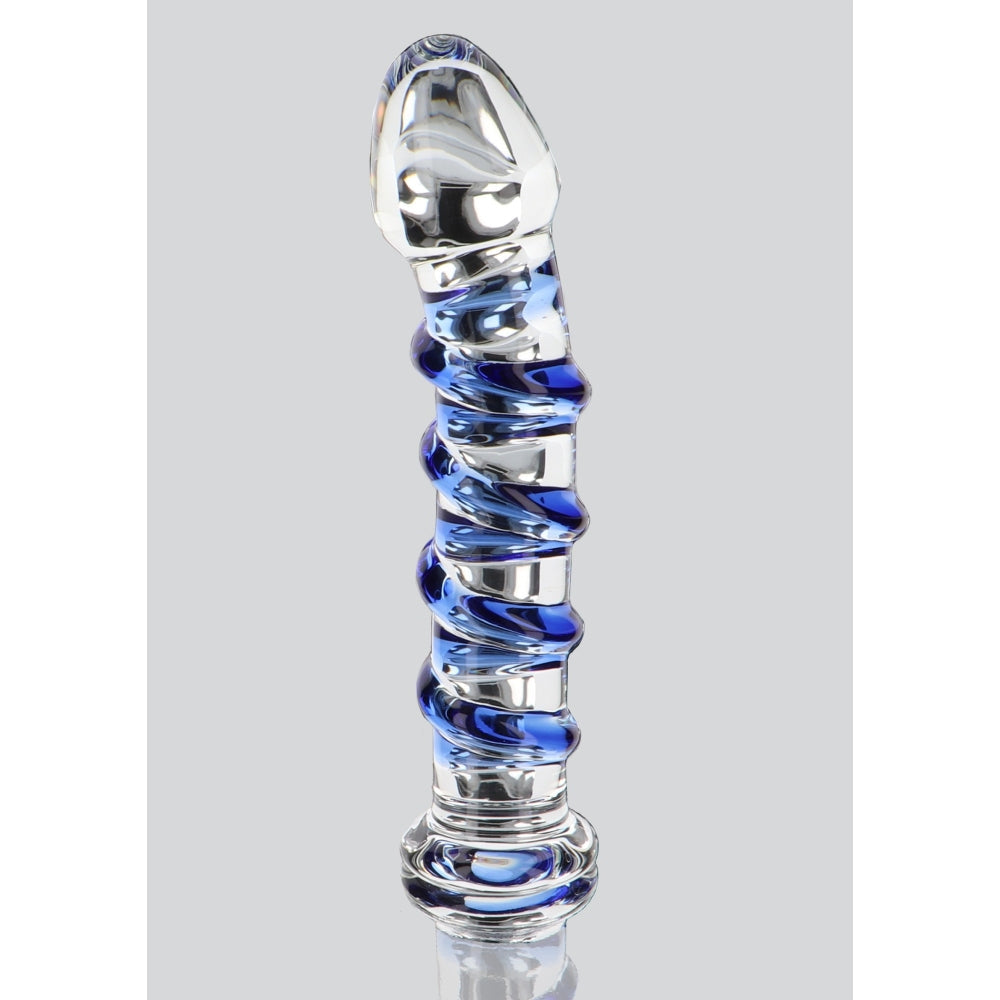 Dildo Sticla pentru Punctul G ToyJoy Glass Worxx Gemstone - Stimulare Eleganta si Rafinata, 18 cm
