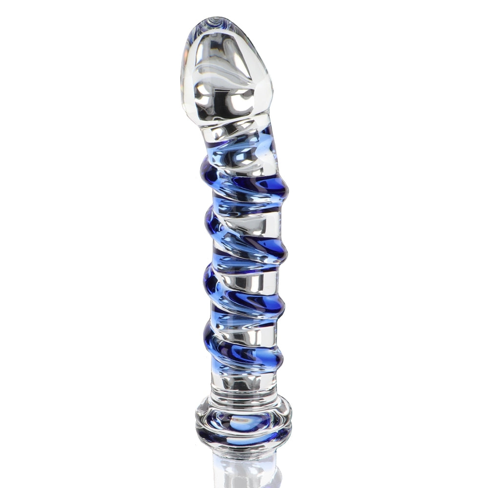Dildo Sticla pentru Punctul G ToyJoy Glass Worxx Gemstone - Stimulare Eleganta si Rafinata, 18 cm