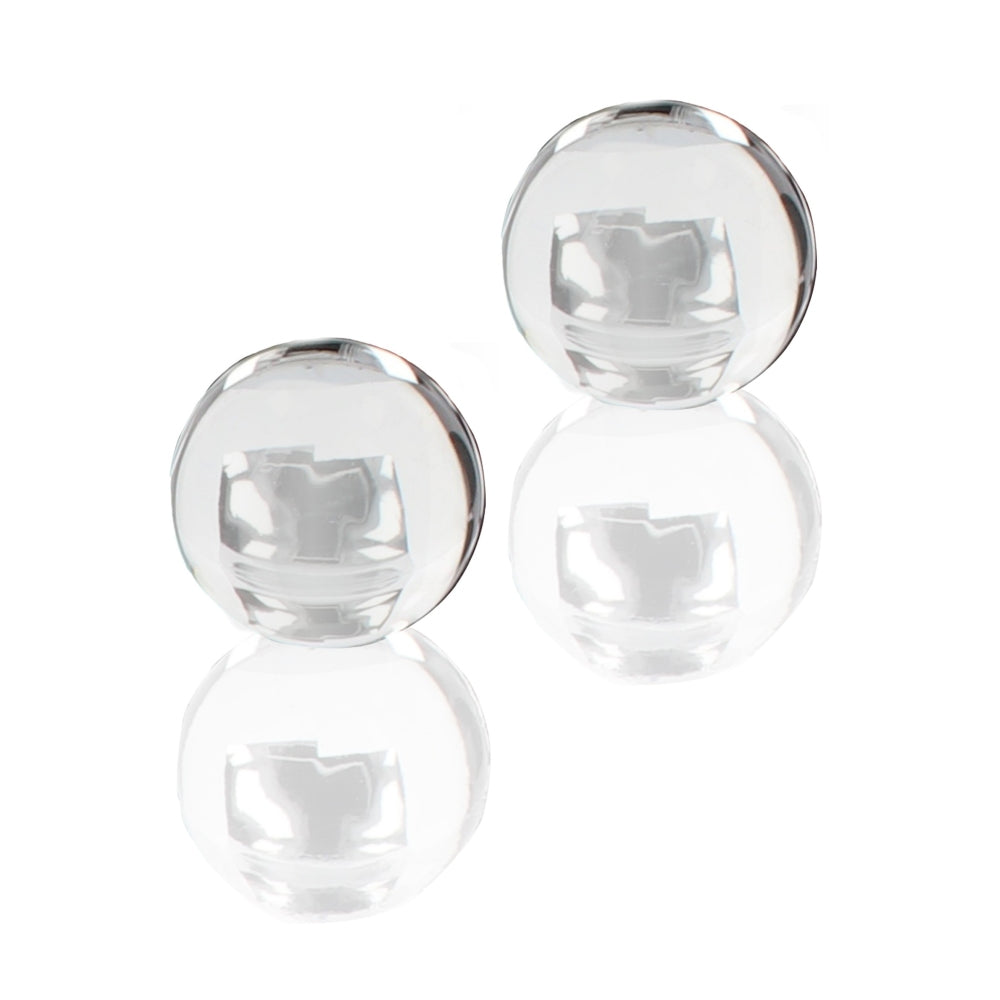 Bile de Dragoste din Sticla ToyJoy Glass Worxx Pearl Drops - Stimulare Intima si Antrenament Kegel