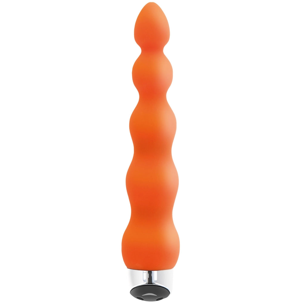 Vibrator ToyJoy Stairway to Heaven XL - Portocaliu, 18.5 cm - 7 Moduri Vibratii - design cu forma ondulata pentru stimulare precisa - realizat din silicon premium - reincarcabil, rezistent la stropire