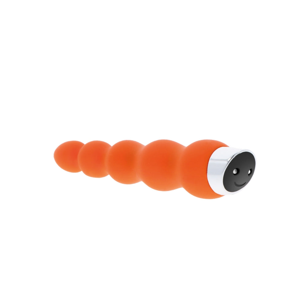 Vibrator ToyJoy Stairway to Heaven XL - Portocaliu, 18.5 cm - 7 Moduri Vibratii - design cu forma ondulata pentru stimulare precisa - realizat din silicon premium - reincarcabil, rezistent la stropire