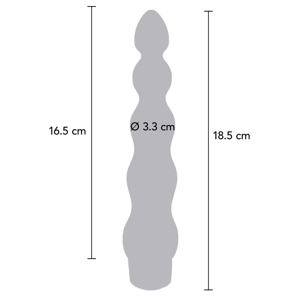 Vibrator ToyJoy Stairway to Heaven XL - Portocaliu, 18.5 cm - 7 Moduri Vibratii - design cu forma ondulata pentru stimulare precisa - realizat din silicon premium - reincarcabil, rezistent la stropire