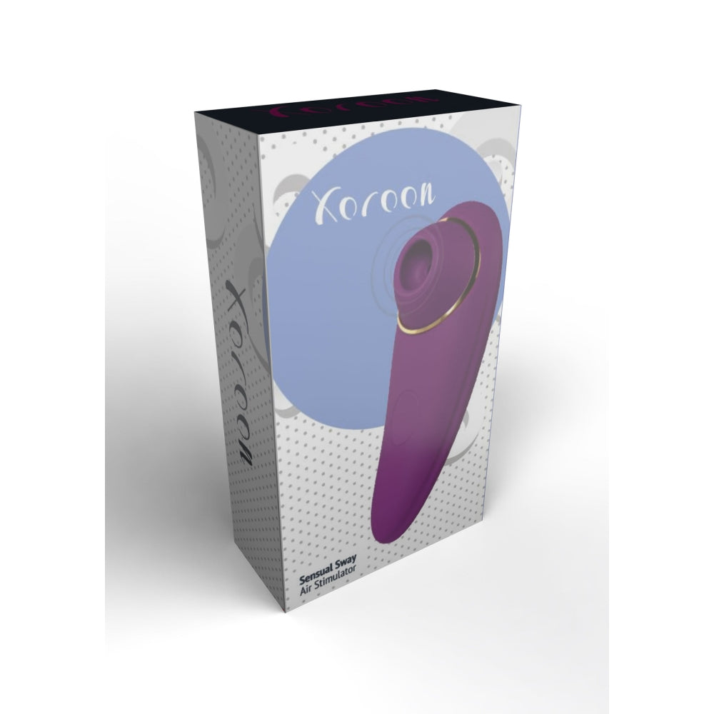 Vibrator cu Suctiune Xocoon Sensual Sway - Mov, 12.5 cm - 6 Moduri Vibratii, 9 Functii Pulsatii - Reincarcabil, Rezistent la Apa IPX6