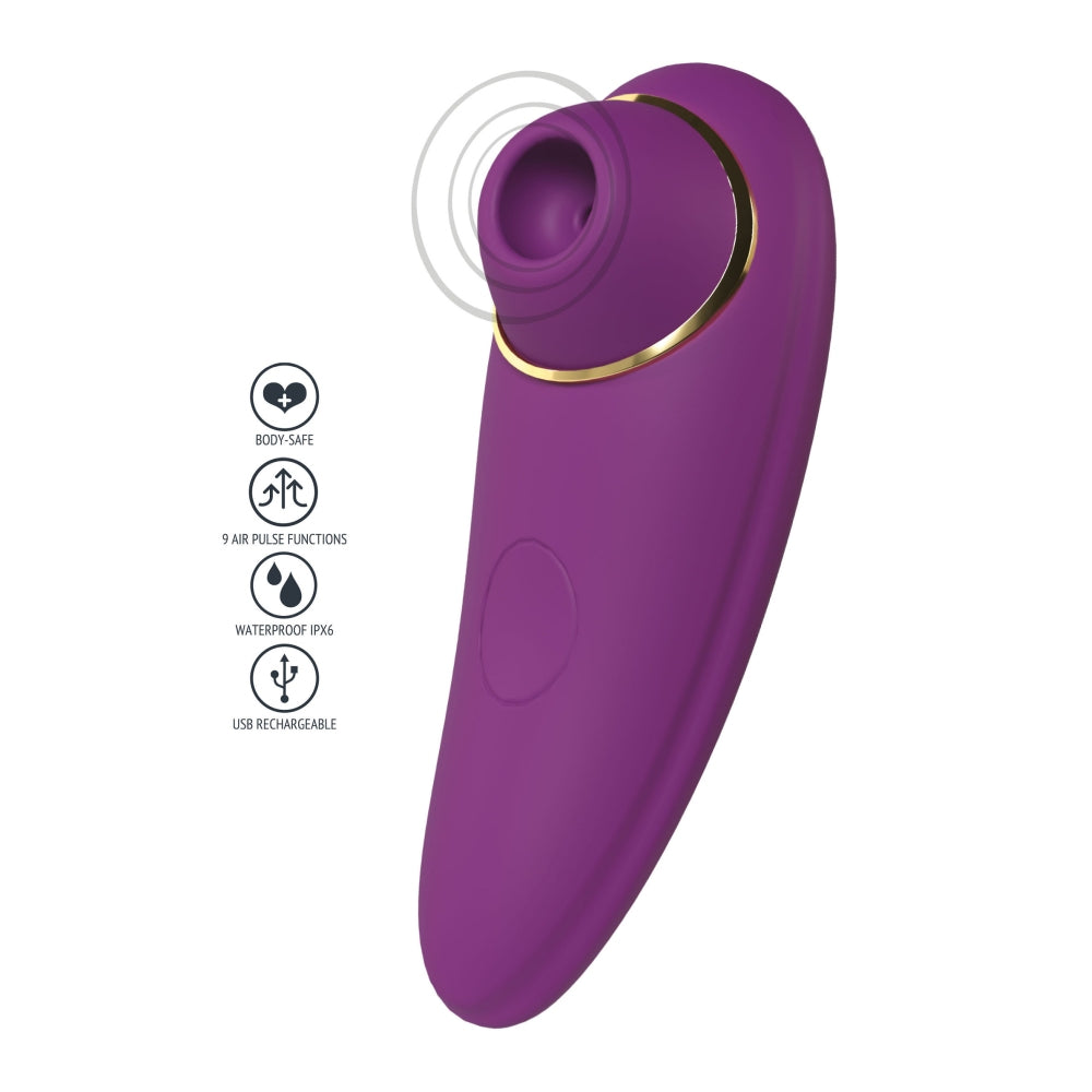 Vibrator cu Suctiune Xocoon Sensual Sway - Mov, 12.5 cm - 6 Moduri Vibratii, 9 Functii Pulsatii - Reincarcabil, Rezistent la Apa IPX6