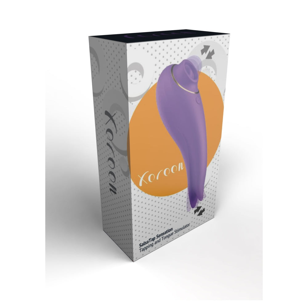 Vibrator cu Suctiune Xocoon Salsa Tap - Lila, 15 cm - 9 Moduri Vibratii, 9 Functii Pulsatii - Reincarcabil, Rezistent la Apa IPX6