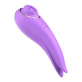 Vibrator cu Suctiune Xocoon Salsa Tap - Lila, 15 cm - 9 Moduri Vibratii, 9 Functii Pulsatii - Reincarcabil, Rezistent la Apa IPX6