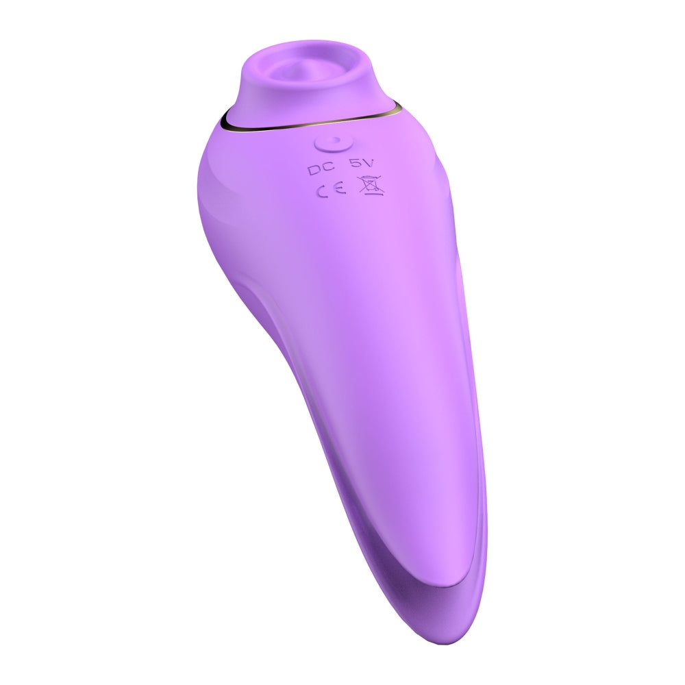 Vibrator cu Suctiune Xocoon Salsa Tap - Lila, 15 cm - 9 Moduri Vibratii, 9 Functii Pulsatii - Reincarcabil, Rezistent la Apa IPX6