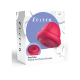 Vibrator Clitoridian Mini Xocoon Pearl Pulse Rosu - 10 Functii Vibratii, 5 Moduri Pulsatii, 3 Viteze Rotative - Ideal pentru momente intime in cuplu - Reincarcabil, Rezistent la Apa IPX7