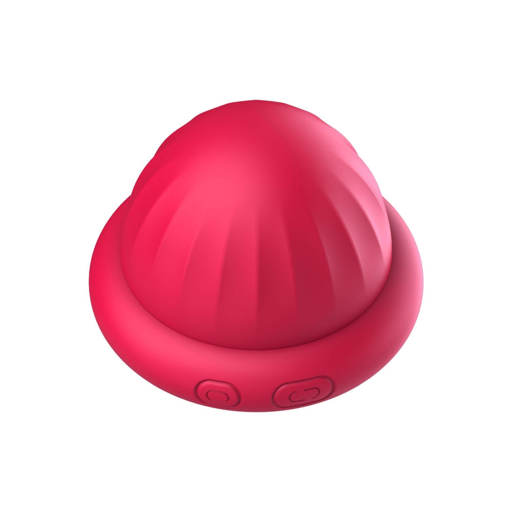 Vibrator Clitoridian Mini Xocoon Pearl Pulse Rosu - 10 Functii Vibratii, 5 Moduri Pulsatii, 3 Viteze Rotative - Ideal pentru momente intime in cuplu - Reincarcabil, Rezistent la Apa IPX7