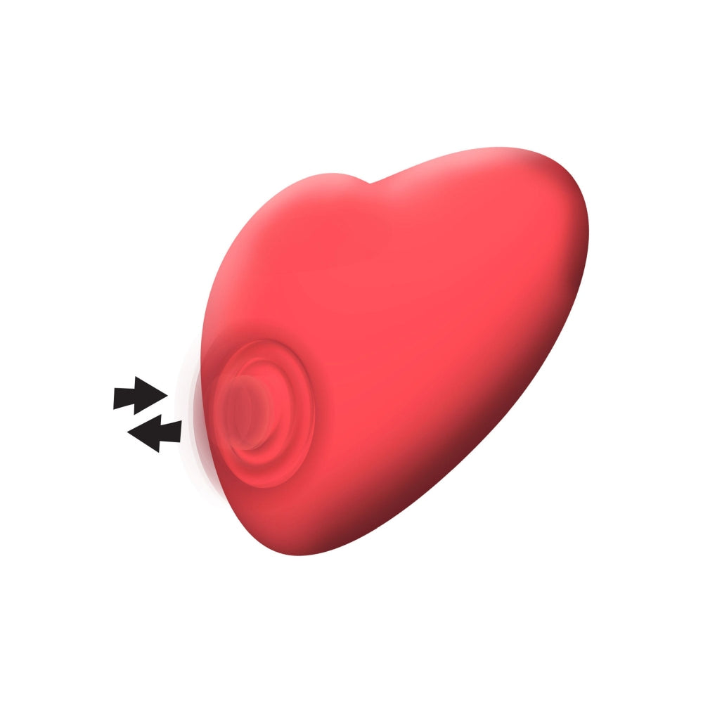 Vibrator Clitoridian Mini Xocoon Heartbeat Rosu - 10 Functii Vibratii, 5 Moduri Pulsatii - Ideal pentru momente intime in cuplu - Reincarcabil, Rezistent la Apa IPX7