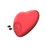 Vibrator Clitoridian Mini Xocoon Heartbeat Rosu - 10 Functii Vibratii, 5 Moduri Pulsatii - Ideal pentru momente intime in cuplu - Reincarcabil, Rezistent la Apa IPX7