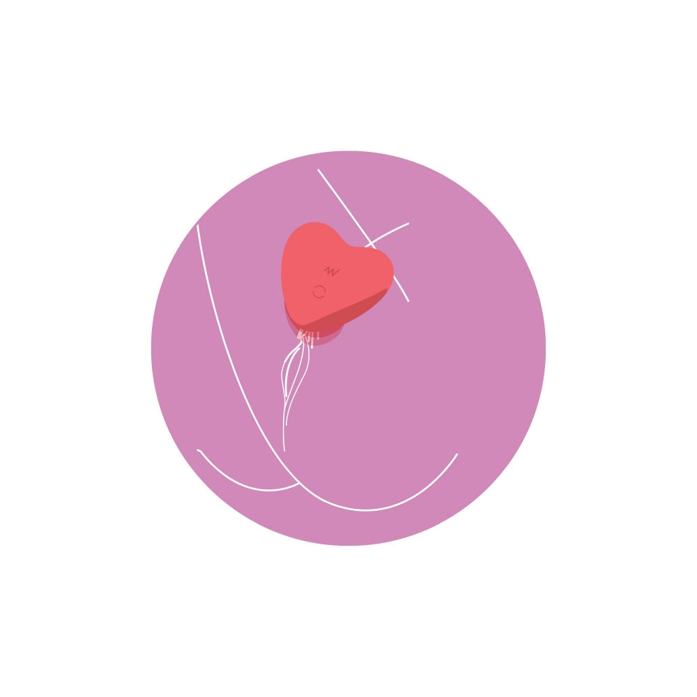 Vibrator Clitoridian Mini Xocoon Heartbeat Rosu - 10 Functii Vibratii, 5 Moduri Pulsatii - Ideal pentru momente intime in cuplu - Reincarcabil, Rezistent la Apa IPX7