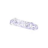 Prelungitor de Penis cu Vibratii NMC - Transparent, 19 cm - 10 Functii Vibratii - control cu Telecomanda Wireless