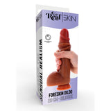Dildo Realistic ToyJoy Get Real Skin 20 cm - strat superior mobil, tehnologie Dual Density pentru textura naturala - baza cu ventuza puternica, compatibil cu hamuri strap-on
