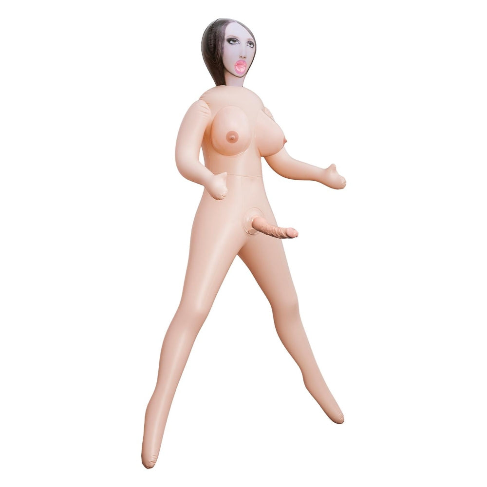 Papusa Gonflabila Transexuala - Dildo realistic - Orificiu Oral - Dimensiuni Naturale de 165 cm