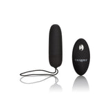 Vibrator Bullet din Silicon cu Telecomanda CalExotics - Jucarie Sexuala Impermeabila pentru Cupluri - 12 Functii Vibratii - Oua Vibratoare Masaj Adult - Negru