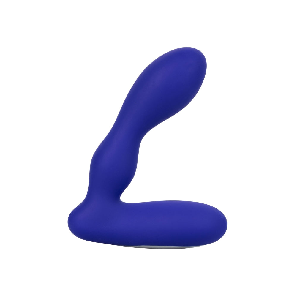 Dop Anal cu Stimulare Pentru Prostata CalExotics Eclipse Pleasure Probe - Albastru, 10.25 cm - 12 Functii Vibratii - Reincarcabil, Rezistent la Apa - Fabricat din silicon flexibil si durabil