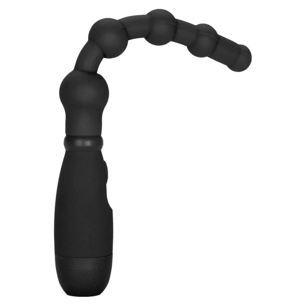 Stimulator anal flexibil CalExotics Booty Call Booty Flexer cu 3 viteze vibratie si design impermeabil, Negru