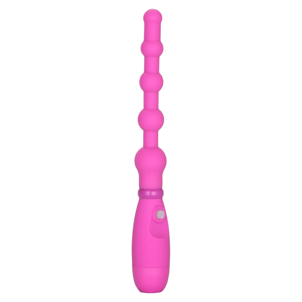 Stimulator anal flexibil CalExotics Booty Call Booty Flexer cu 3 viteze vibratie si design impermeabil, Roz