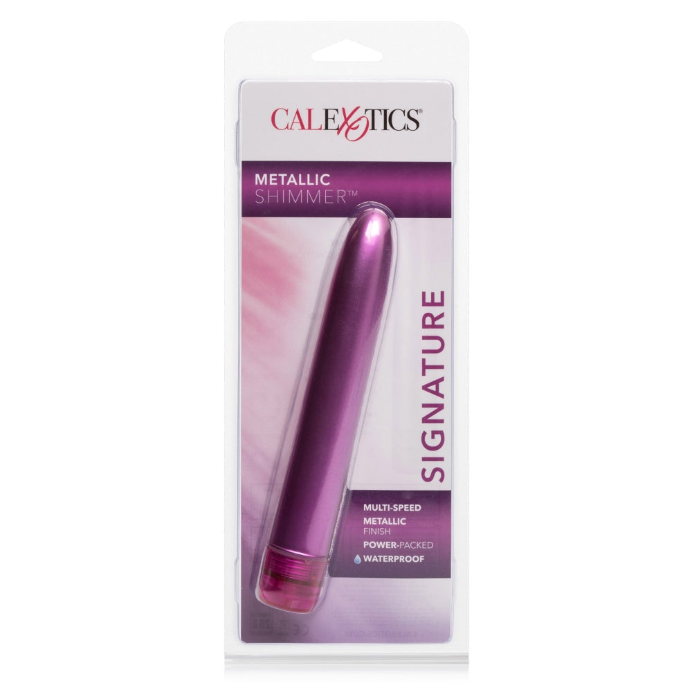 Vibrator Clasic Bullet Metallic Shimmer, Roz, 15.25 cm