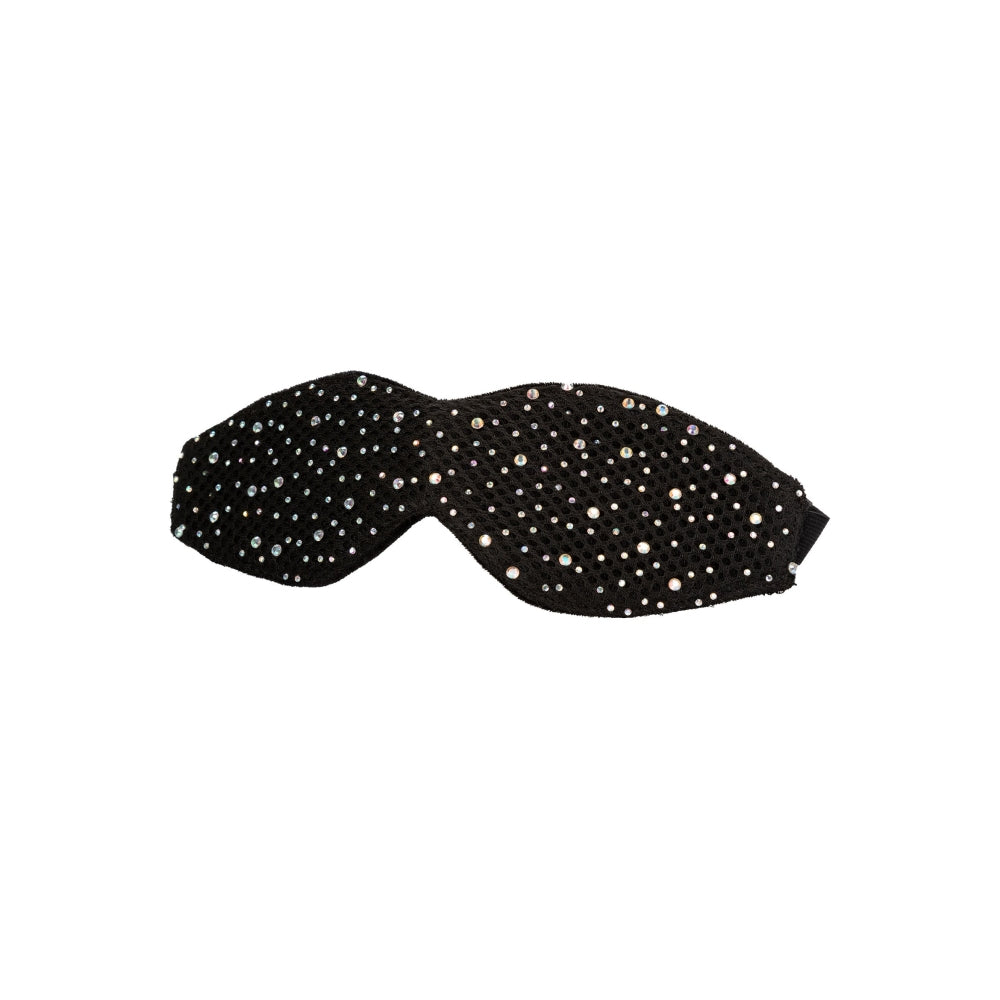 Masca pentru Ochi CalExotics Radiance Negru cu Strasuri - perfect jocuri bondaj sau roleplay in cuplu - captuseala moale si design curbat