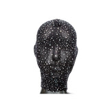 Masca CalExotics Radiance Negru cu Strasuri - Masca completa pentru fata, amplifica sensibilitatea cu restrictie senzoriala - material delicat, usor de intretinut