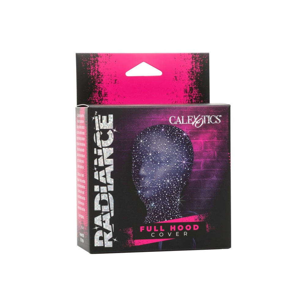 Masca CalExotics Radiance Negru cu Strasuri - Masca completa pentru fata, amplifica sensibilitatea cu restrictie senzoriala - material delicat, usor de intretinut