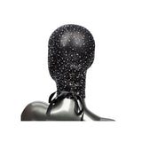 Masca CalExotics Radiance Negru cu Strasuri - Masca completa pentru fata, amplifica sensibilitatea cu restrictie senzoriala - material delicat, usor de intretinut