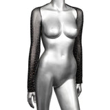 Lenjerie Sexy Bolero cu Strasuri CalExotics Radiance - Design Elastic Plasa Respirabila, Lenjerie Sexy Femei