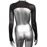 Lenjerie Sexy Bolero cu Strasuri CalExotics Radiance - Design Elastic Plasa Respirabila, Lenjerie Sexy Femei