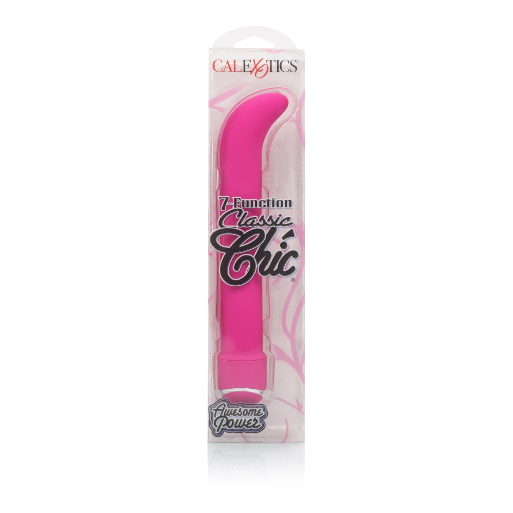 Vibrator Masator G-Spot Impermeabil 7 Functii Vibratii CalExotics, Roz Inchis
