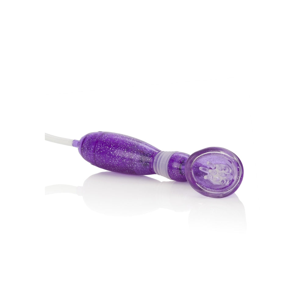 Pompa Vacuum cu Vibratii CalExotics Pentru Clitoris Mov - Pompa Vaginala cu 3 Moduri Vibratii - Pompita cu valva de eliberare rapida - Maneca cu gadilitori