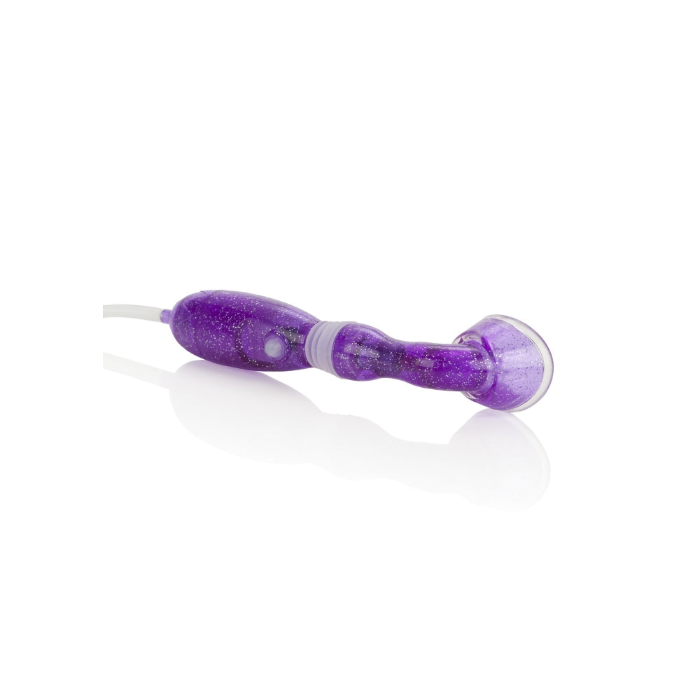 Pompa Vacuum cu Vibratii CalExotics Pentru Clitoris Mov - Pompa Vaginala cu 3 Moduri Vibratii - Pompita cu valva de eliberare rapida - Maneca cu gadilitori
