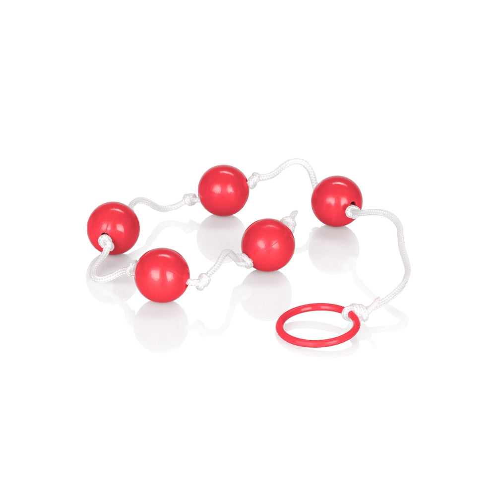 Bile anale CalExotics pentru incepatori si stimulare intensa, set 5 bile compacte, mediu