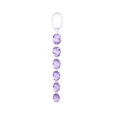 Bile Anale Swirl Pleasure Beads pentru Stimulare si Antrenament Muscular, PVC Fara Ftalati, Snur Flexibil si Inel Retragere, Mov