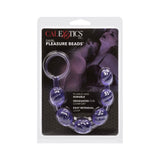 Bile Anale Swirl Pleasure Beads pentru Stimulare si Antrenament Muscular, PVC Fara Ftalati, Snur Flexibil si Inel Retragere, Mov