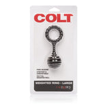 Inel Pentru Penis cu Greutati COLT Large - Negru, 110g - Pentru Exercitii Kegel, intarirea musculaturii pelviene - Ideal pentru controlarea ejacularii si un penis mai puternic