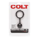Inel Pentru Penis cu Greutati COLT XLarge - Negru, 110g - Pentru Exercitii Kegel, intarirea musculaturii pelviene - Ideal pentru controlarea ejacularii si un penis mai puternic
