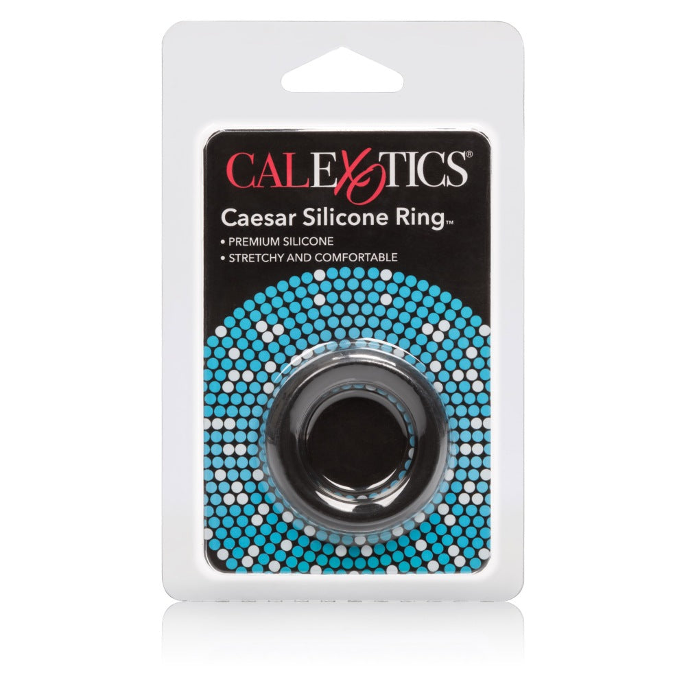 Inel Pentru Penis din Silicon CalExotics Caesar - ideal pentru mentinerea erectiei si intensificarea performantei erotice - fabricat din silicon de inalta calitate, elastic si moale - 3.25 cm
