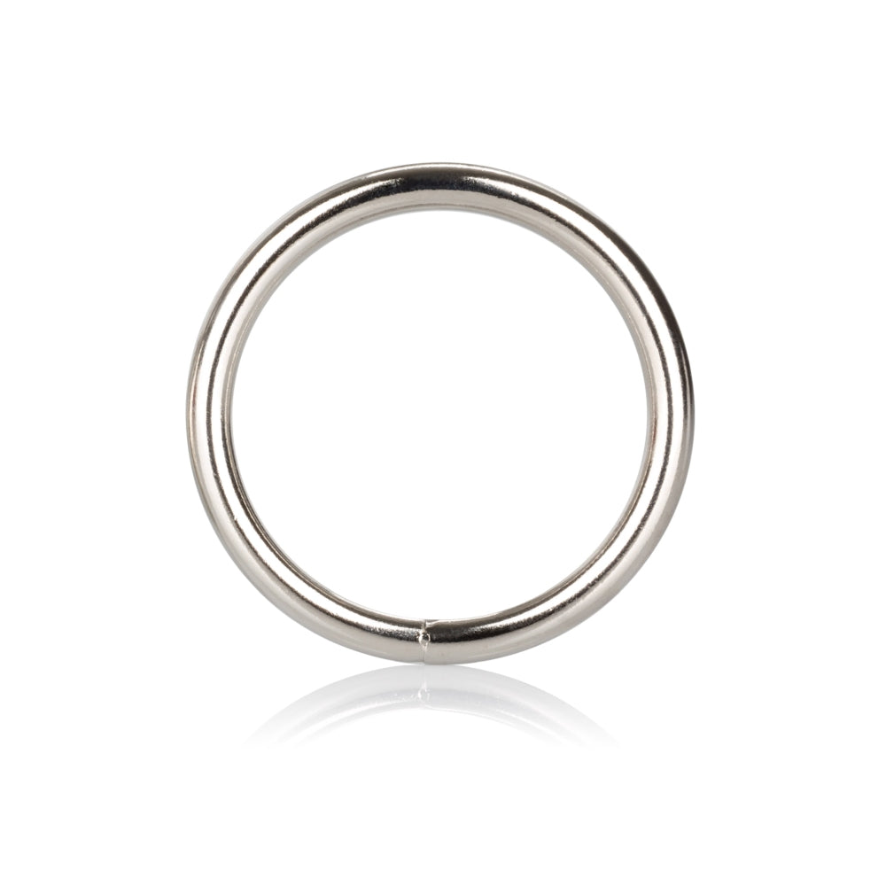 Inel Pentru Penis din Metal CalExotics Silver Ring 6 cm - ideal pentru mentinerea erectiei si intensificarea performantei erotice - fabricat din otel solid cu finisaj argintiu
