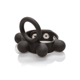 Inel Pentru Penis cu Greutati Calexotics Medium - Negru, 57g - Pentru Exercitii Kegel, un penis mai sanatos - Inel pentru scrot - Marime ajustabila