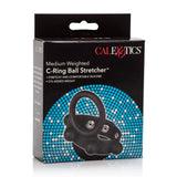 Inel Pentru Penis cu Greutati Calexotics Medium - Negru, 57g - Pentru Exercitii Kegel, un penis mai sanatos - Inel pentru scrot - Marime ajustabila